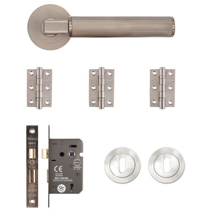 Deanta Delphi Mortice Kit Matt Antique Brass