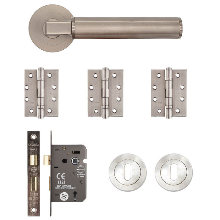 Deanta Delphi Mortice Kit Matt Antique Brass