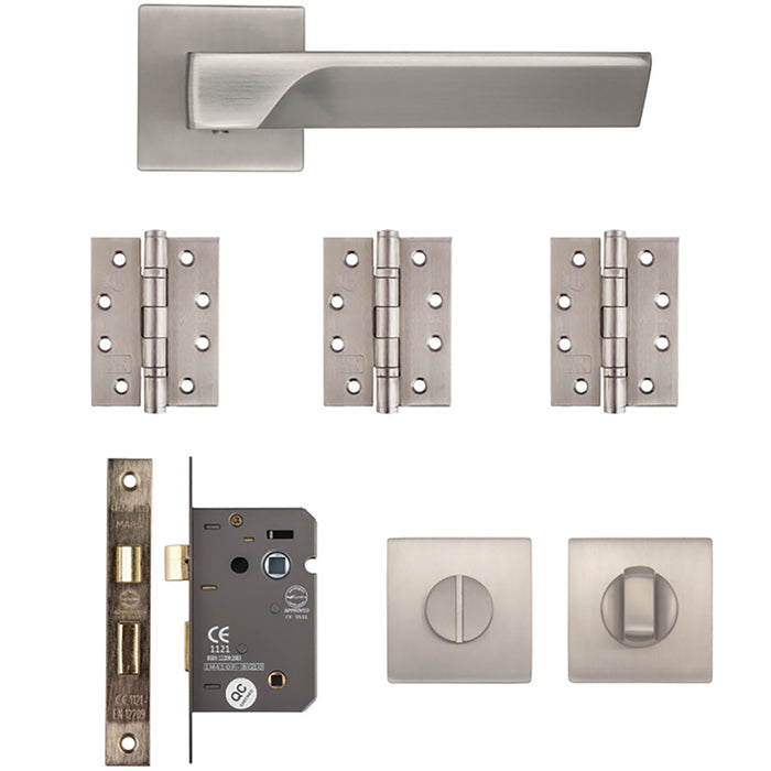 Deanta Athens Bathroom Kit Satin Nickel