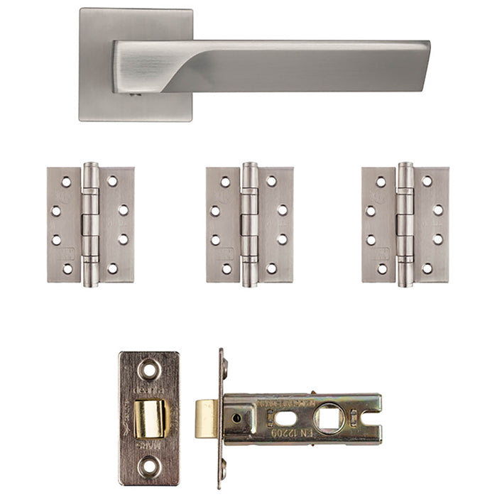 Deanta Athens Latch Kit Satin Nickel