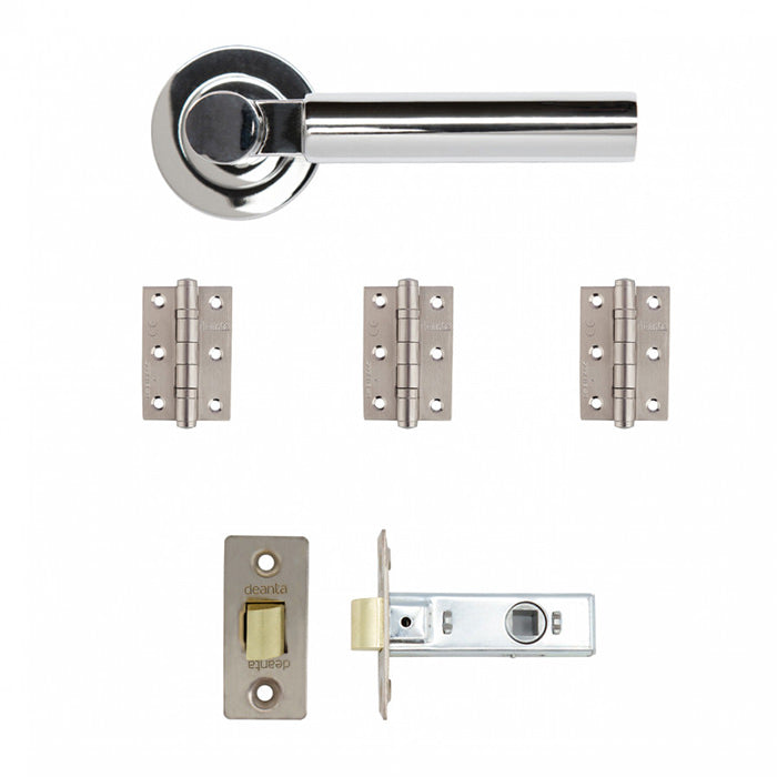 Deanta Arcadia Latch Kit Polished Chrome Finish