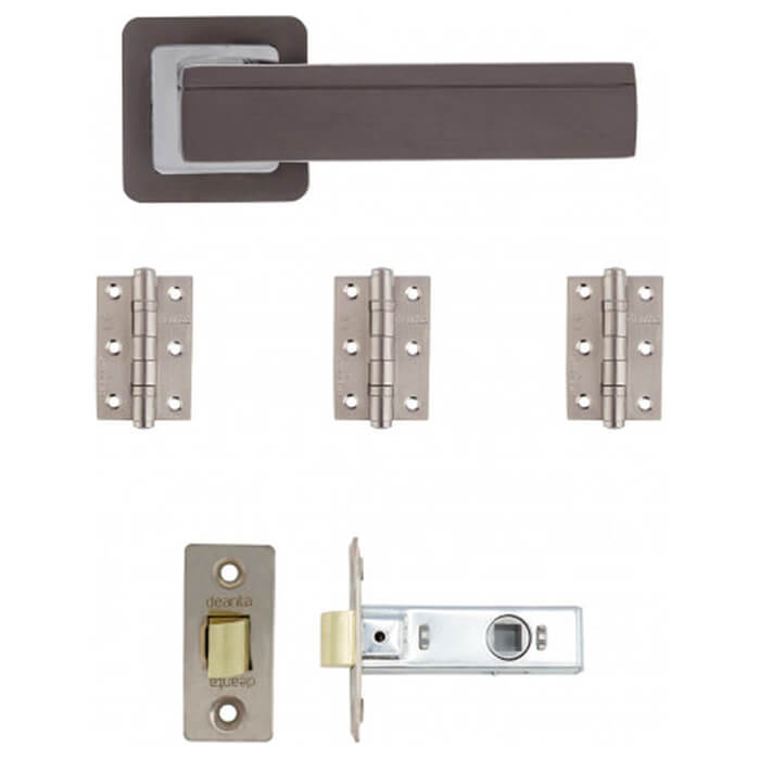 Deanta Invictus Latch Kit Matt Satin Black Finish