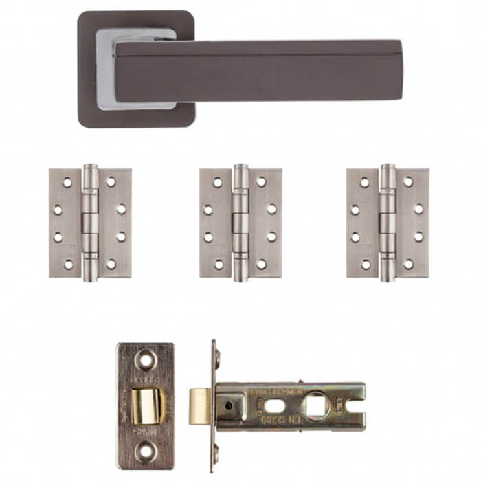 Deanta Invictus Latch Kit Matt Satin Black Finish