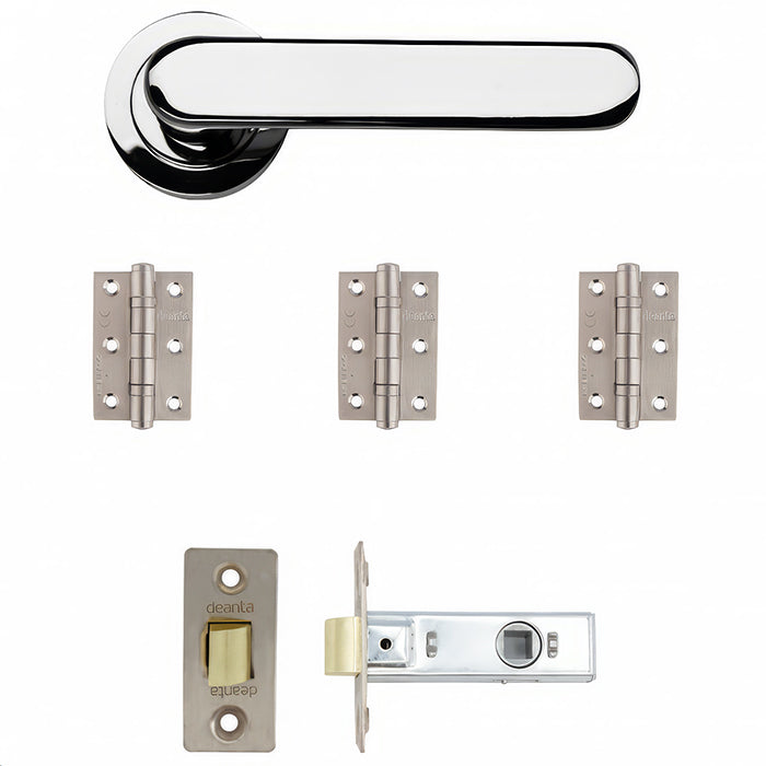 Deanta Parga Latch Kit Polished Chrome Finish