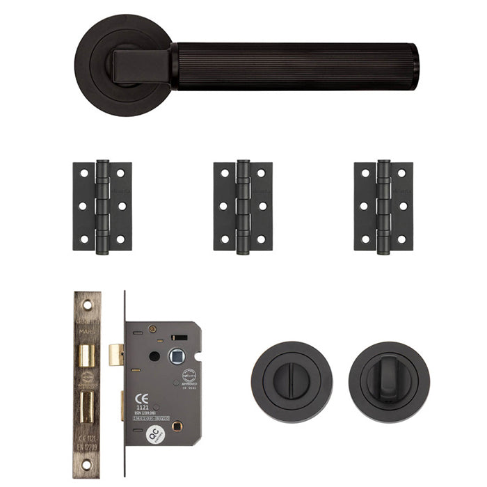Deanta Delphi Bathroom Kit Matt Black