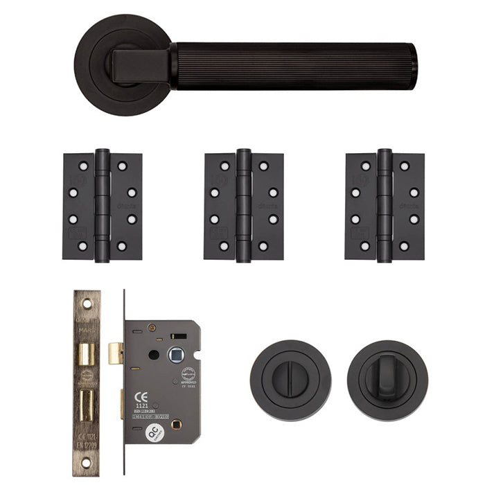 Deanta Delphi Bathroom Kit Matt Black