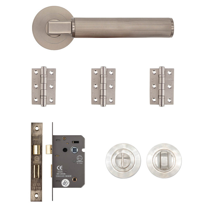 Deanta Delphi Bathroom Kit Satin Nickel