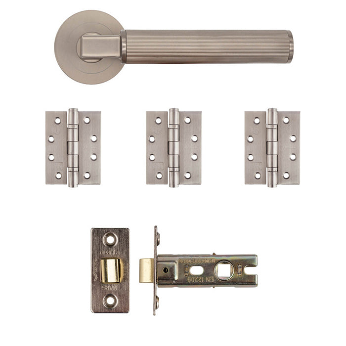 Deanta Delphi Latch Kit Satin Nickel