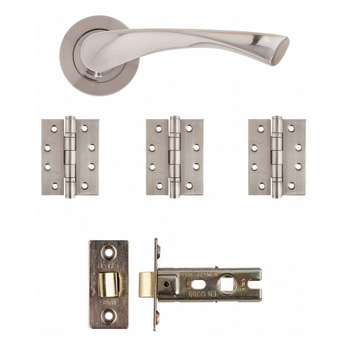 Deanta Fortuna Latch Kit Satin Finish Finish
