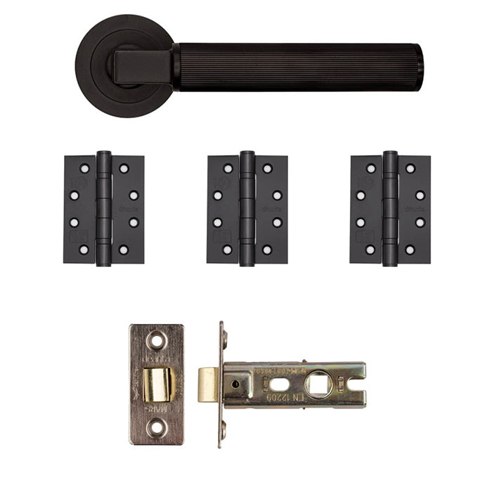 Deanta Delphi Latch Kit Matt Black