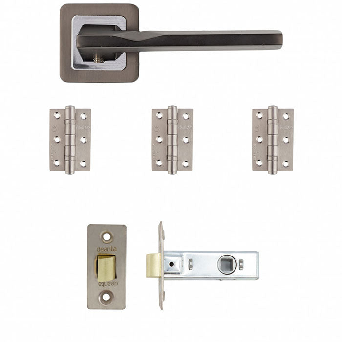 Deanta Hadrian Latch Kit Matt Satin Black Finish