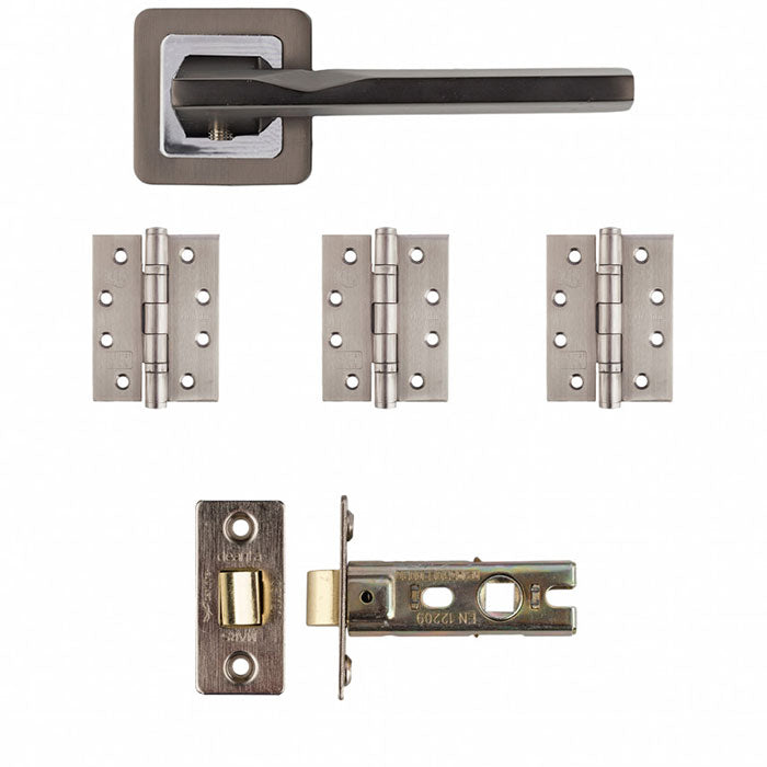 Deanta Hadrian Latch Kit Matt Satin Black Finish