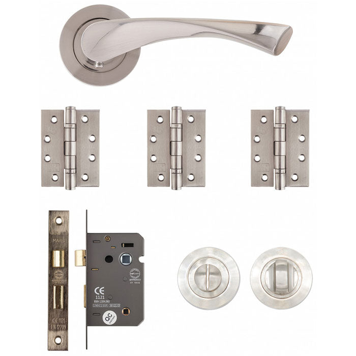Deanta Fortuna Bathroom Kit Satin Finish Finish