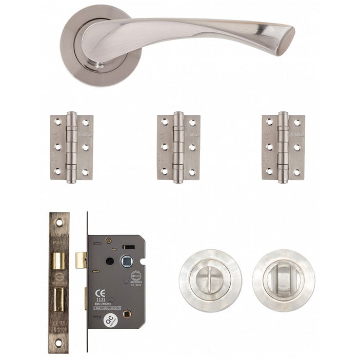 Deanta Fortuna Bathroom Kit Satin Finish Finish