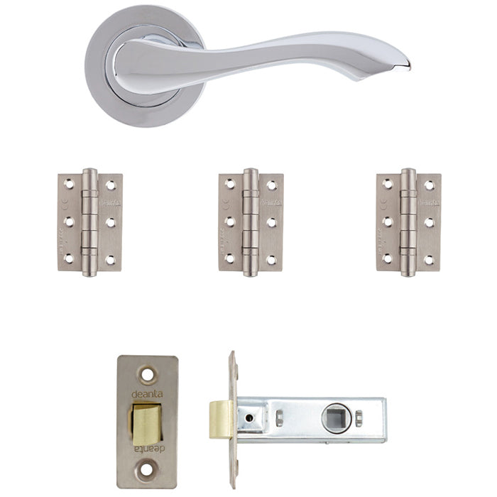 Deanta Veritas Latch Kit Polished Chrome Finish