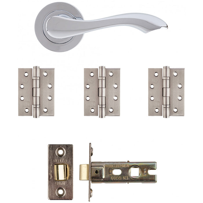 Deanta Veritas Latch Kit Polished Chrome Finish