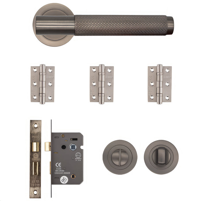 Deanta Sparta Bathroom Kit Matt Satin Black Nickel