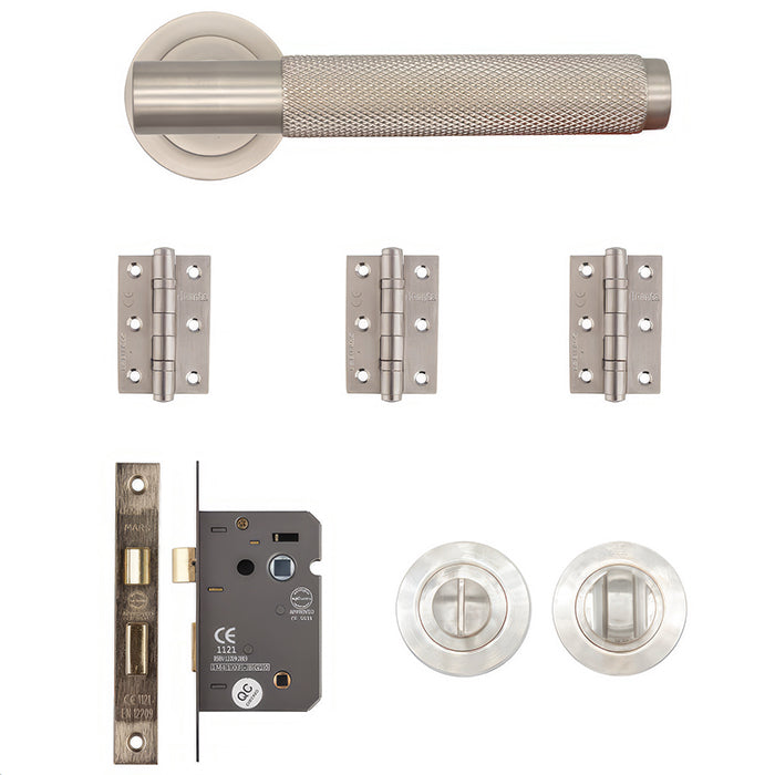 Deanta Sparta Bathroom Kit Satin Nickel