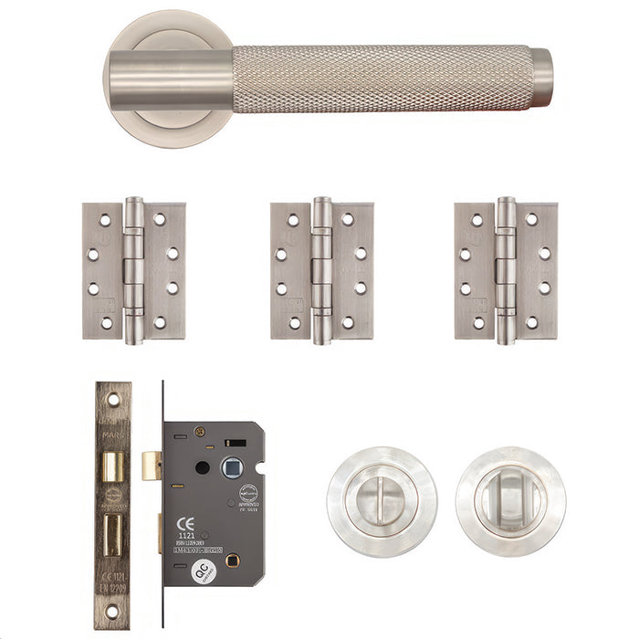 Deanta Sparta Bathroom Kit Satin Nickel