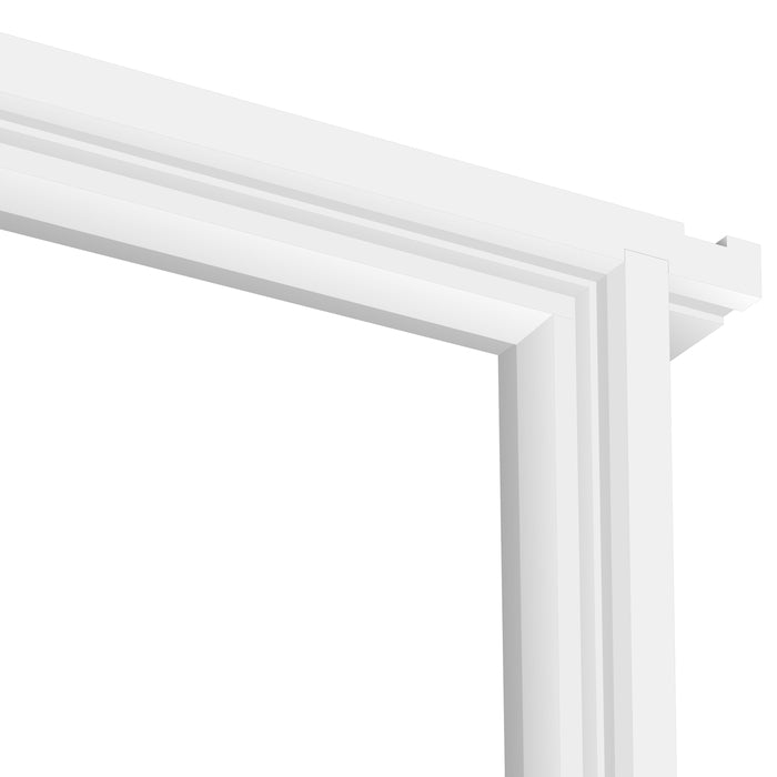 Trenched White Primed Fire Door Lining Set