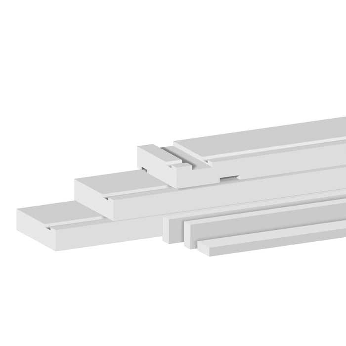 Trenched White Primed Fire Door Lining Set
