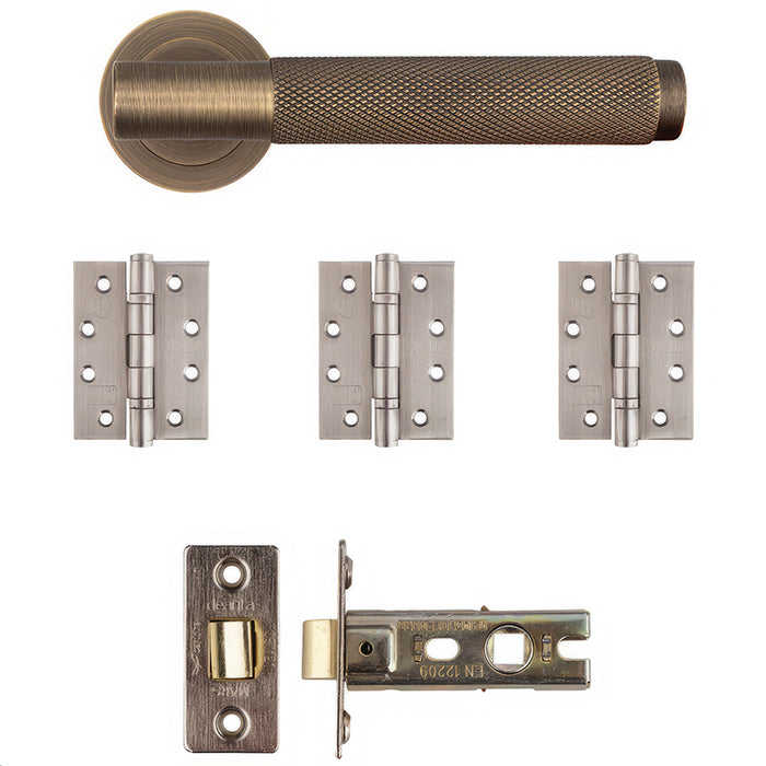 Deanta Sparta Latch Kit Matt Antique Brass
