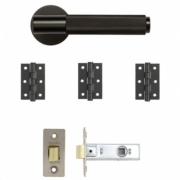 Deanta Sparta Latch Kit Matt Black Finish