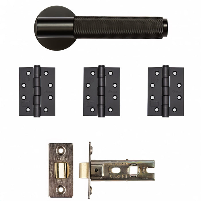 Deanta Sparta Latch Kit Matt Black Finish