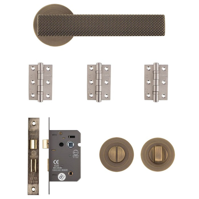 Deanta Olympia Bathroom Kit Matt Satin Black Nickel