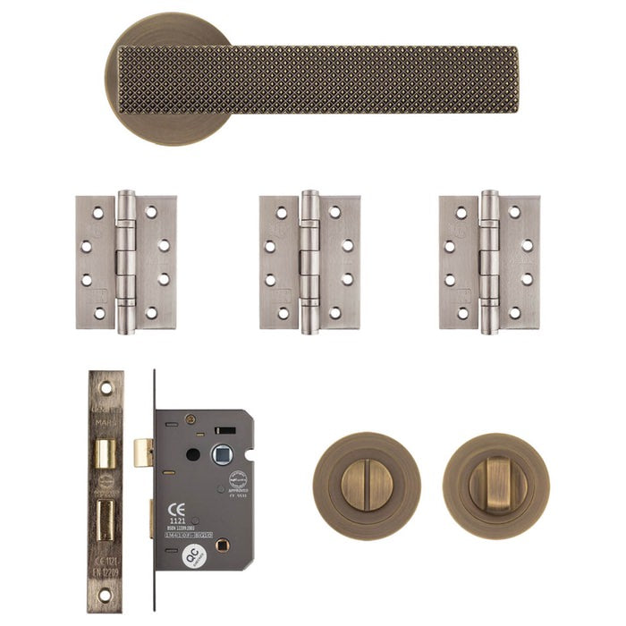 Deanta Olympia Bathroom Kit Matt Satin Black Nickel