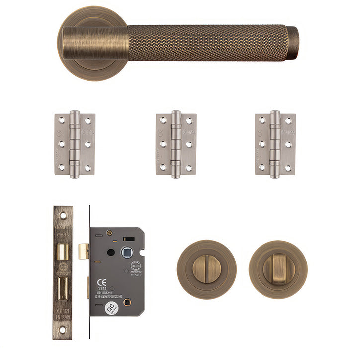 Deanta Sparta Bathroom Kit Matt Antique Brass