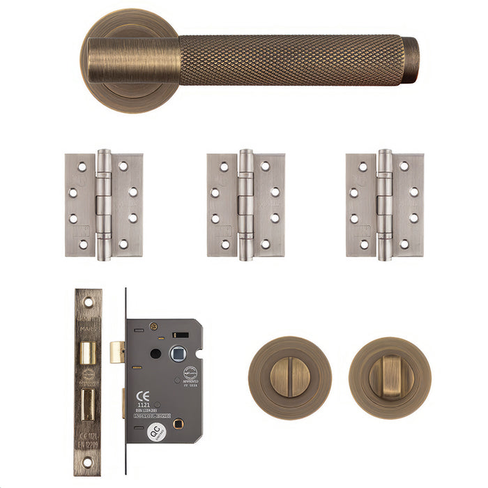 Deanta Sparta Bathroom Kit Matt Antique Brass