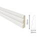 White Gloss 70mm Plastic Door Architrave Kit