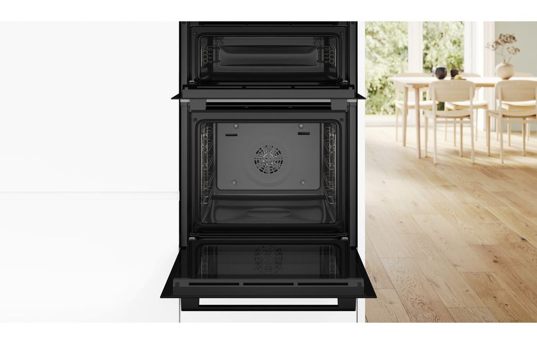 Bosch Series 4 MBS533BB3B Double Electric Oven - Black