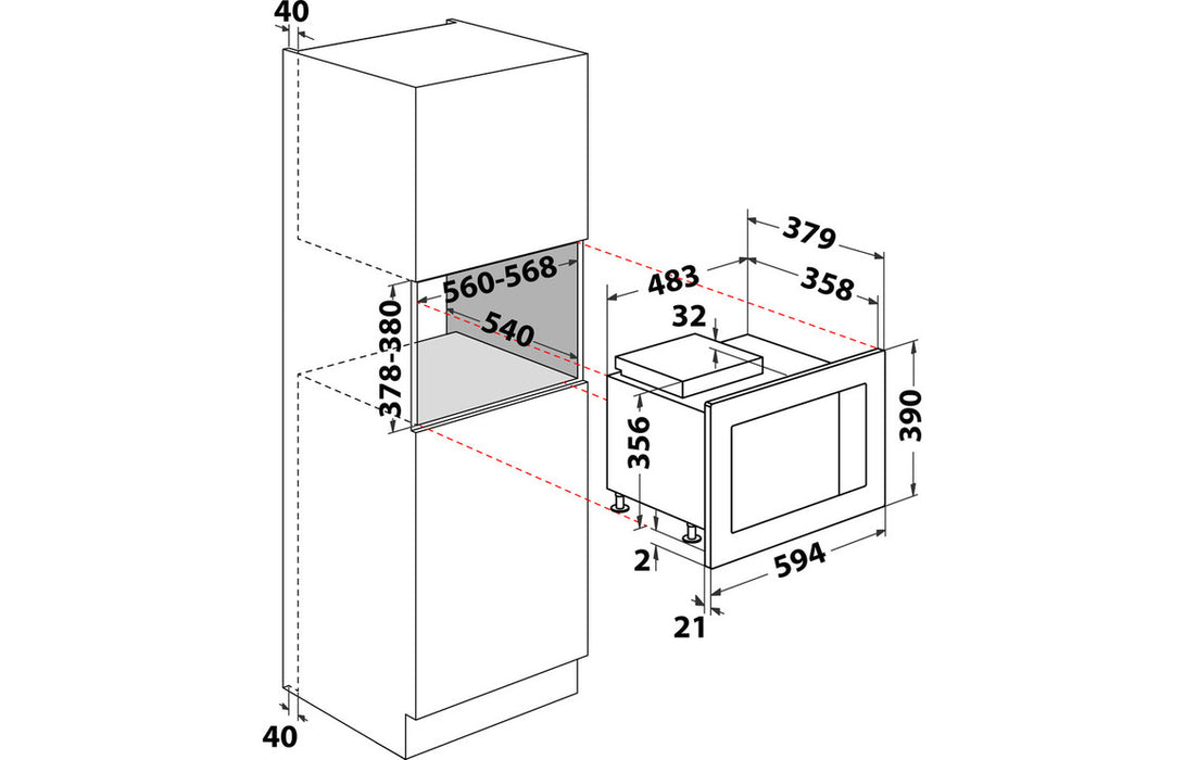 Hotpoint MF25G IX H B/I 900W Microwave & Grill - St/Steel