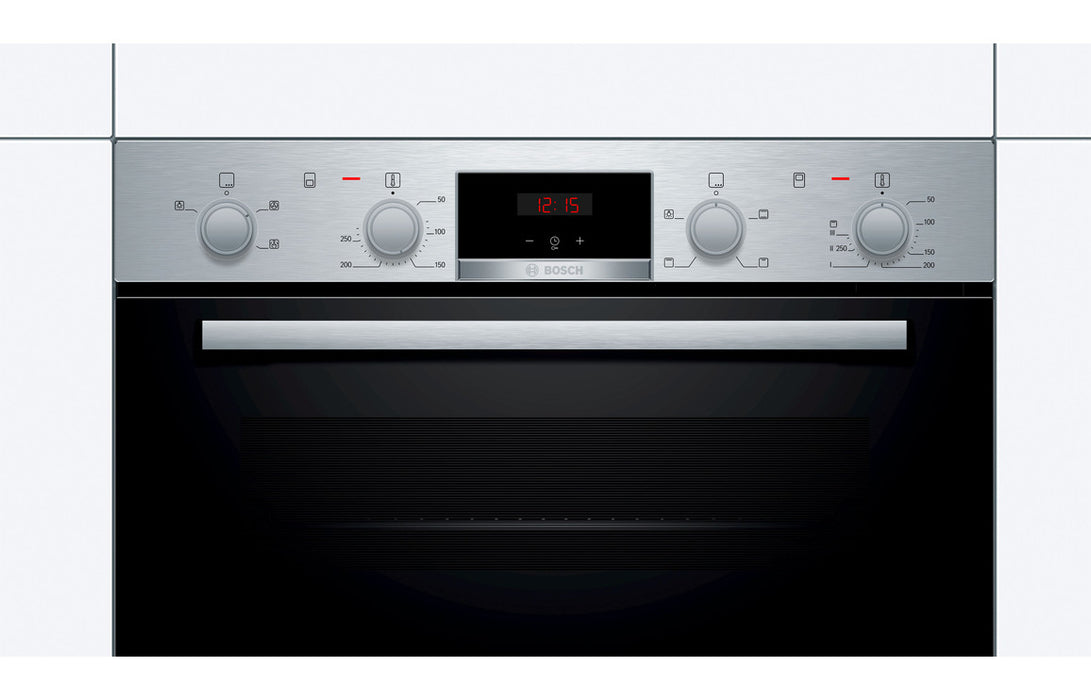 Bosch Series 2 MHA133BR0B Double Electric Oven - Brushed Steel