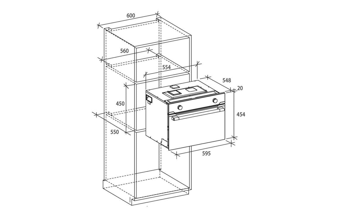 Candy MIC440VNTX-80 B/I 900W Combination Microwave & Oven - St/Steel