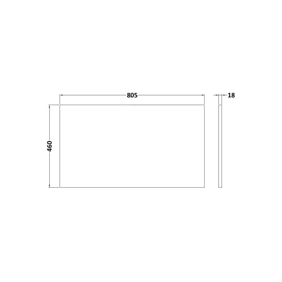 800mm Floor standing 2-Drawer Unit & Worktop (Drawer Unit, Set)