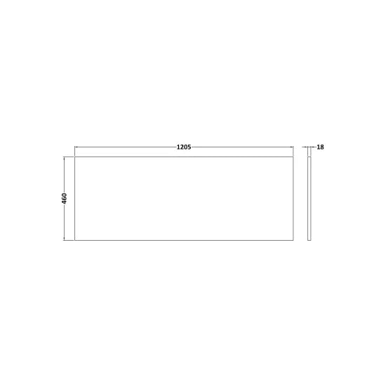 1200mm Wall Hung 4-Drawer Unit & Worktop (Drawer Unit, Basin or Set)