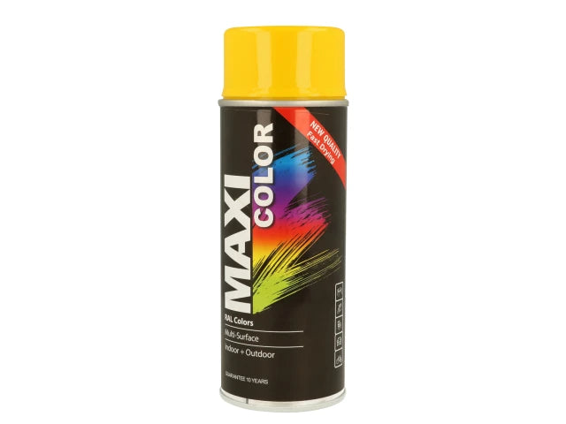 Maxicolor Spray Paint Gloss Rape Yellow 400ml MX1021 – Multi Surface ...