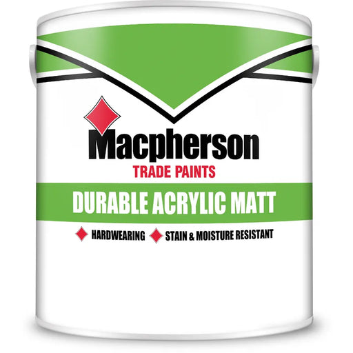 Macpherson Durable Acrylic Matt Brilliant White 5L