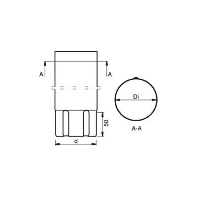 Magestic Downpipe 2.5m SROR 120mm, Magestic Galvanised