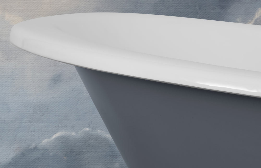 Hurlingham Marlowe Freestanding Cast Iron Slipper Bath 1700 x 780mm