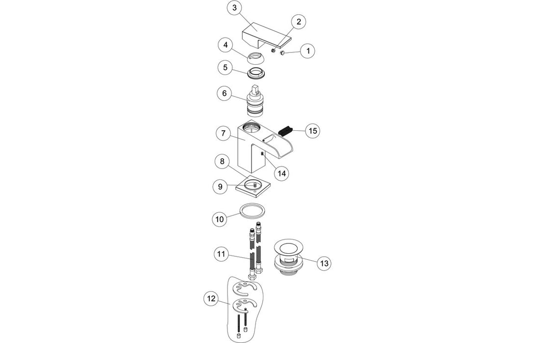 Maroni Basin Mixer - Chrome