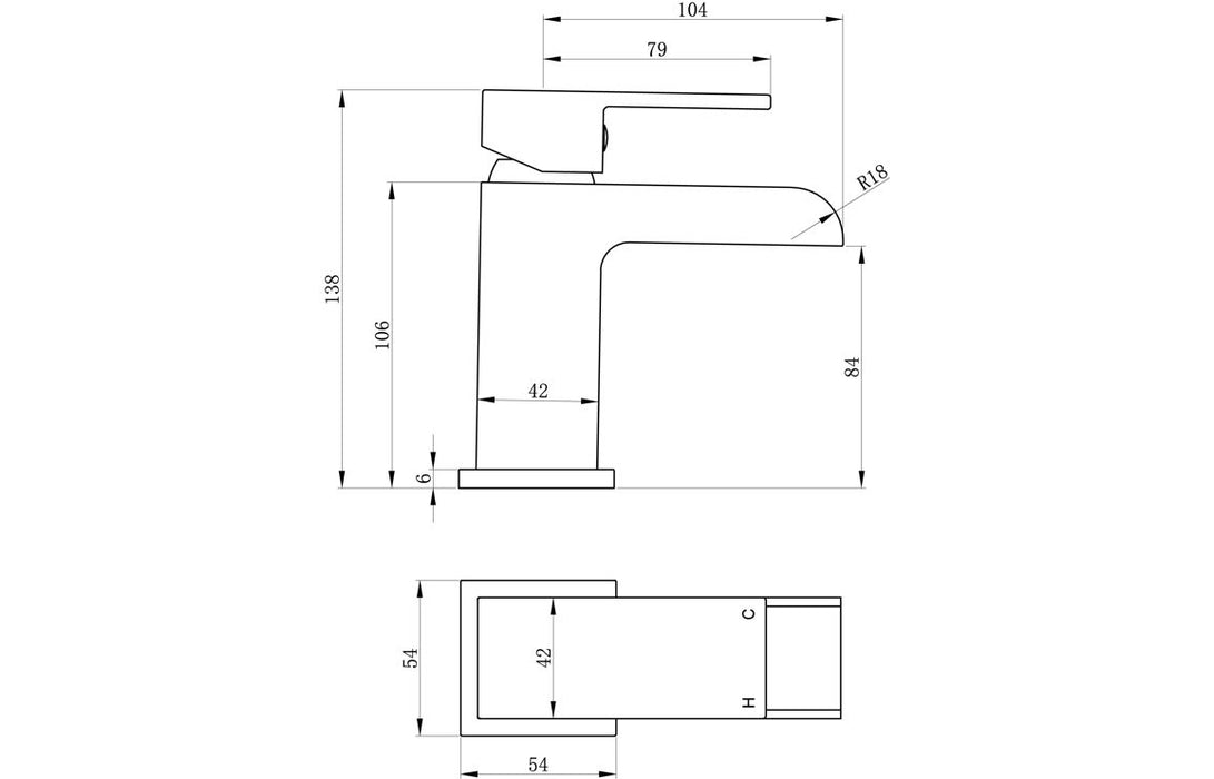 Maroni Basin Mixer - Chrome