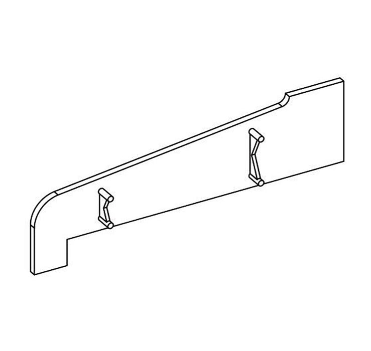 Matt Black Smooth uPVC Window Cill End Cap