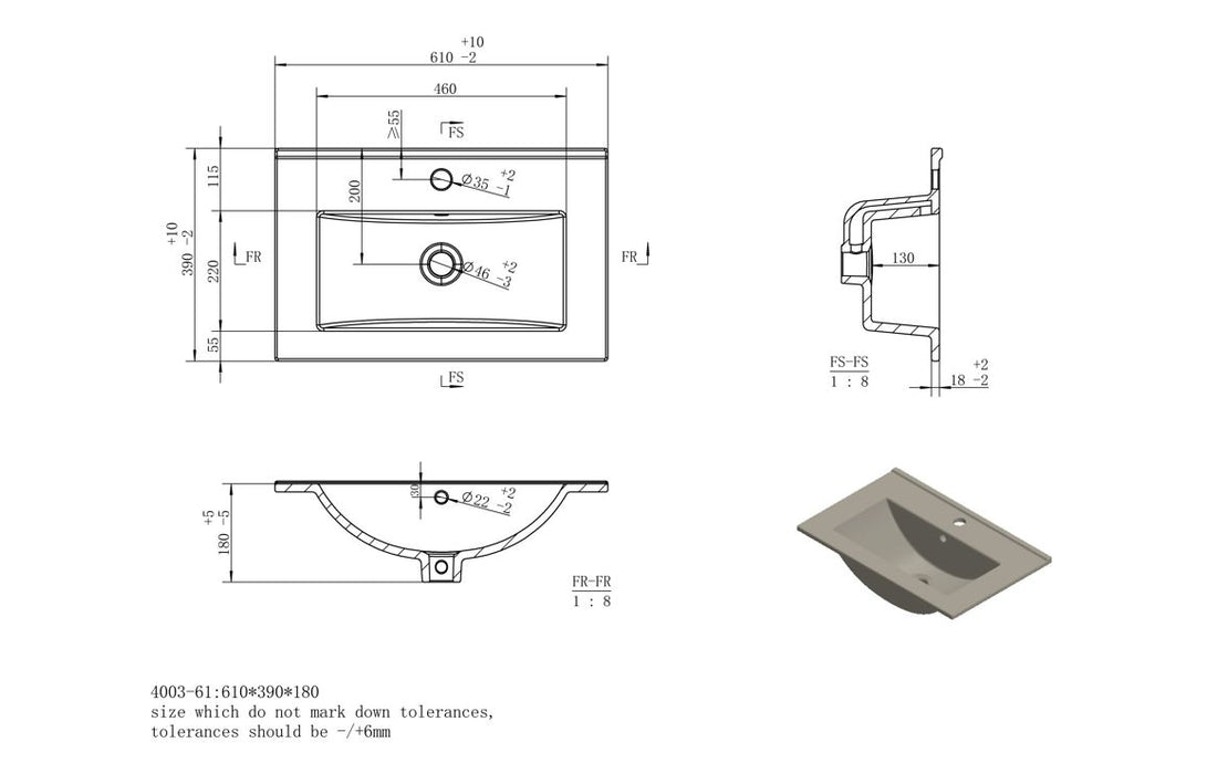 Windsor 615mm Floor Standing 2 Door Basin Unit & Basin - Matt Reed Green