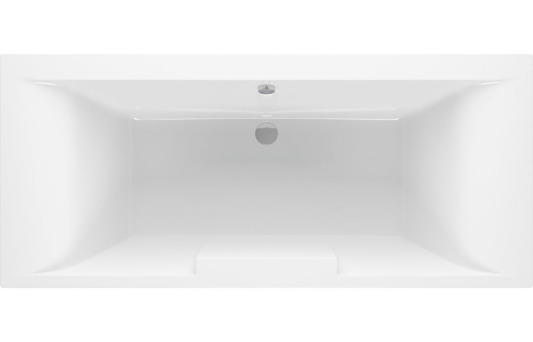 Melrose Deluxe Square Double End 1700x750x550mm 0TH Bath w/Legs