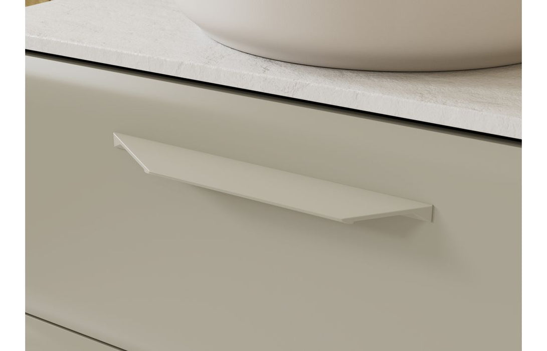 Kim 1200mm Wall Hung 4 Drawer Basin Unit (No Top) - Matt Latte
