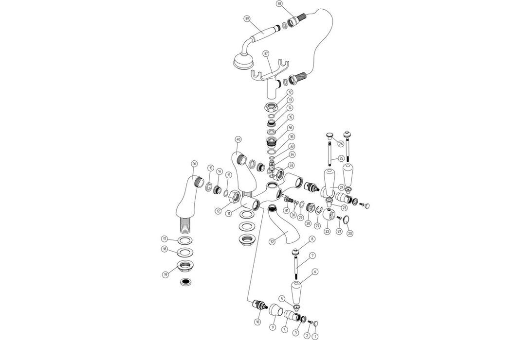 Mirello Bath/Shower Mixer - Chrome